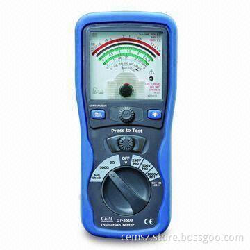 Analogue Insulation Tester, Displays Acurate AC Voltage Measurements of Mains Supply